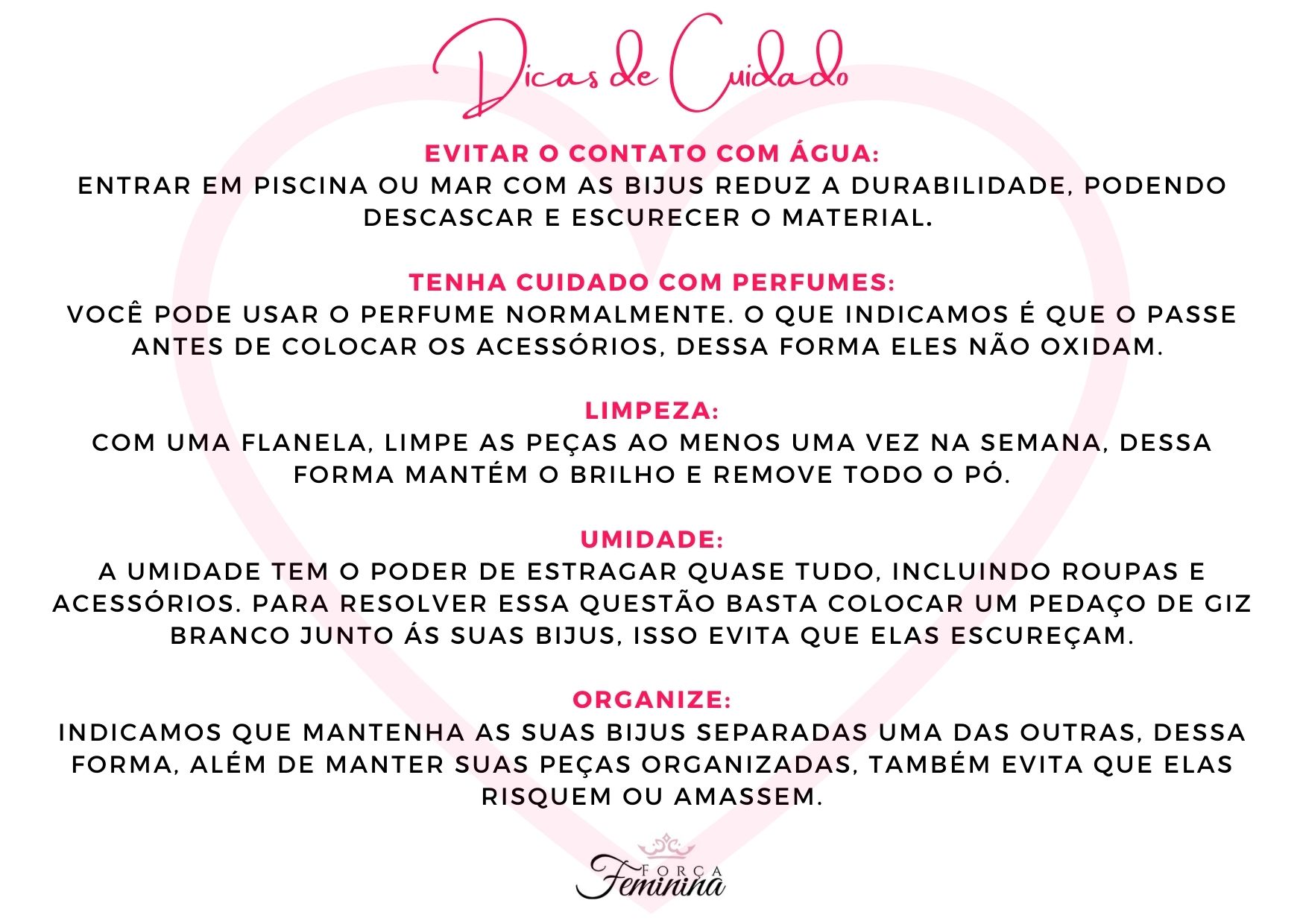 DICAS DE LIMPEZA - FORÇA FEMININA